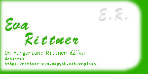 eva rittner business card